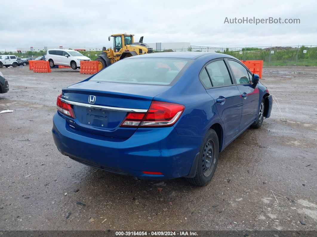 2015 Honda Civic Lx Blue vin: 19XFB2F5XFE092480