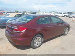 2015 Honda Civic Lx Maroon vin: 19XFB2F5XFE108094