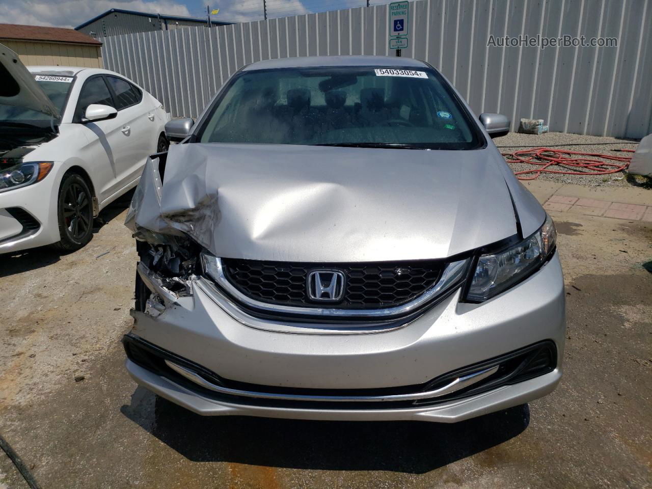 2015 Honda Civic Lx Silver vin: 19XFB2F5XFE110637