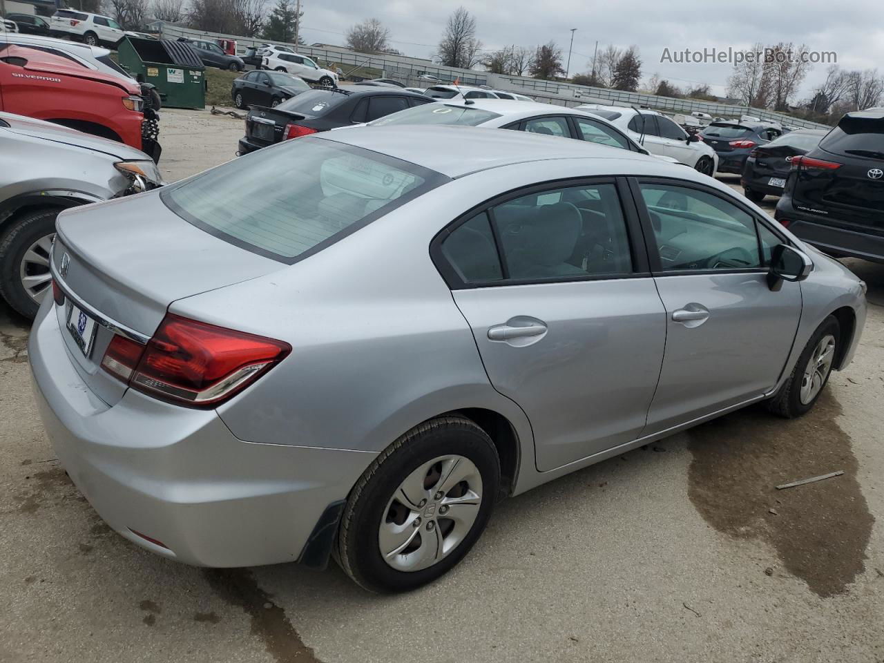 2015 Honda Civic Lx White vin: 19XFB2F5XFE112436