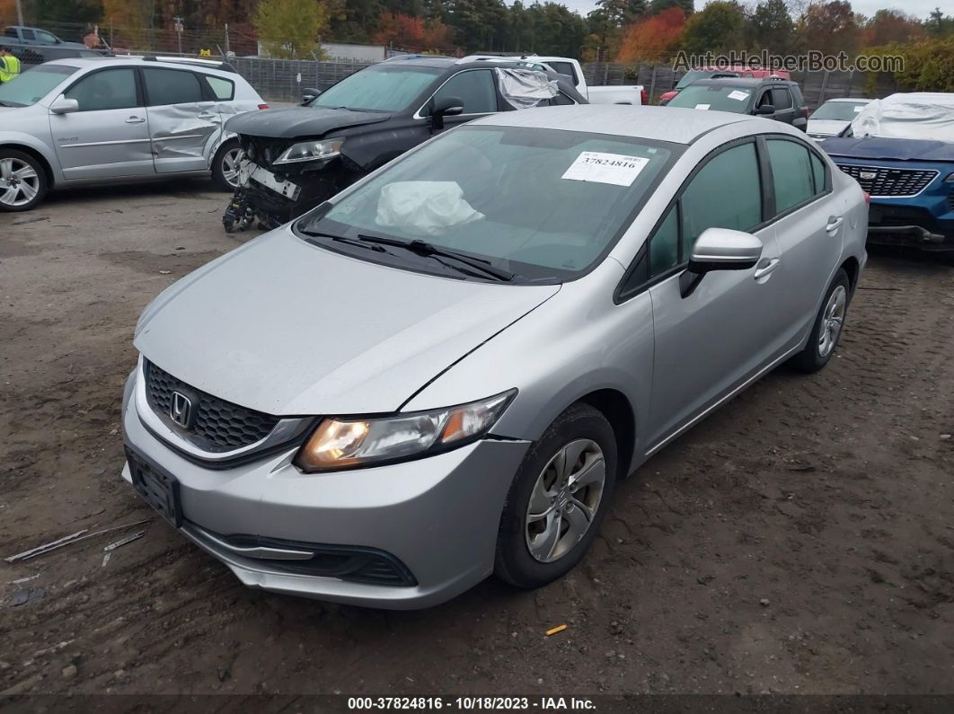 2015 Honda Civic Sedan Lx Silver vin: 19XFB2F5XFE214920