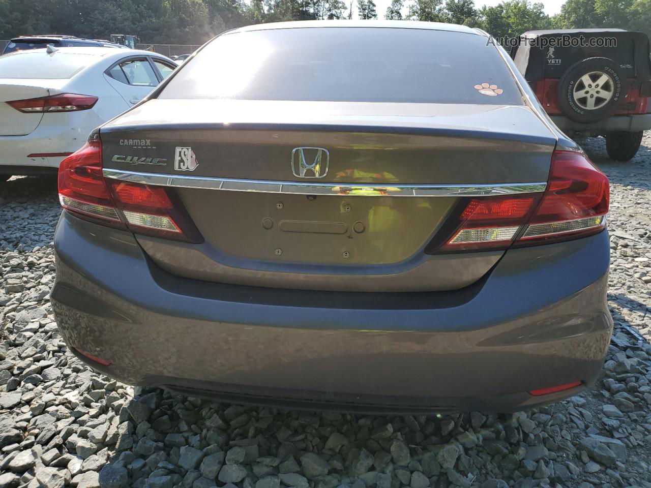 2015 Honda Civic Lx Gray vin: 19XFB2F5XFE221916