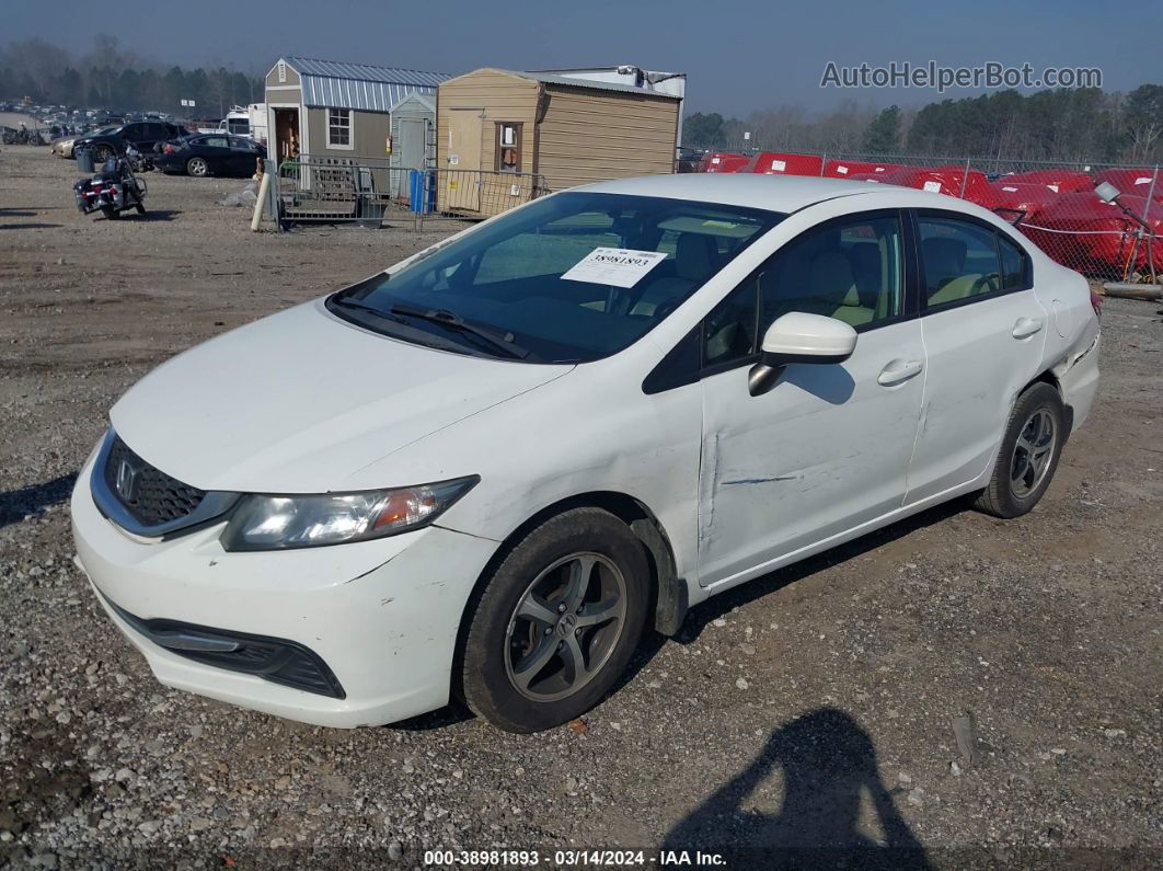 2015 Honda Civic Se White vin: 19XFB2F70FE077844