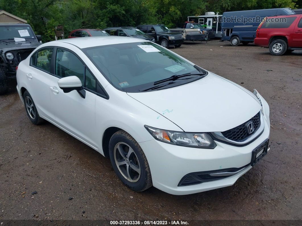 2015 Honda Civic Sedan Se White vin: 19XFB2F70FE254621