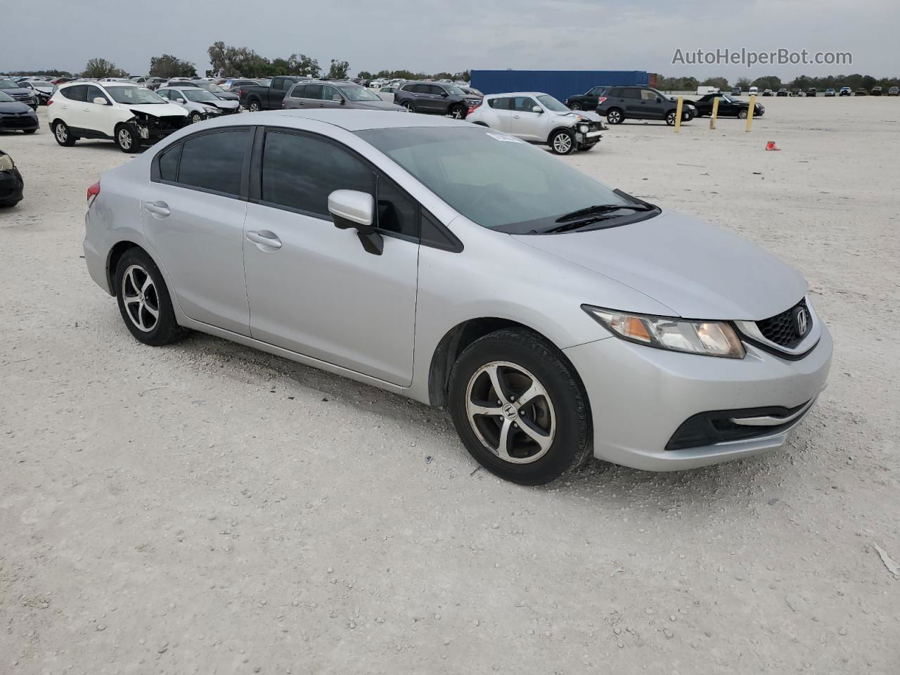 2015 Honda Civic Se Silver vin: 19XFB2F71FE113380