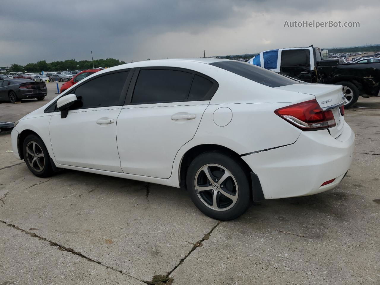 2015 Honda Civic Se White vin: 19XFB2F74FE118587