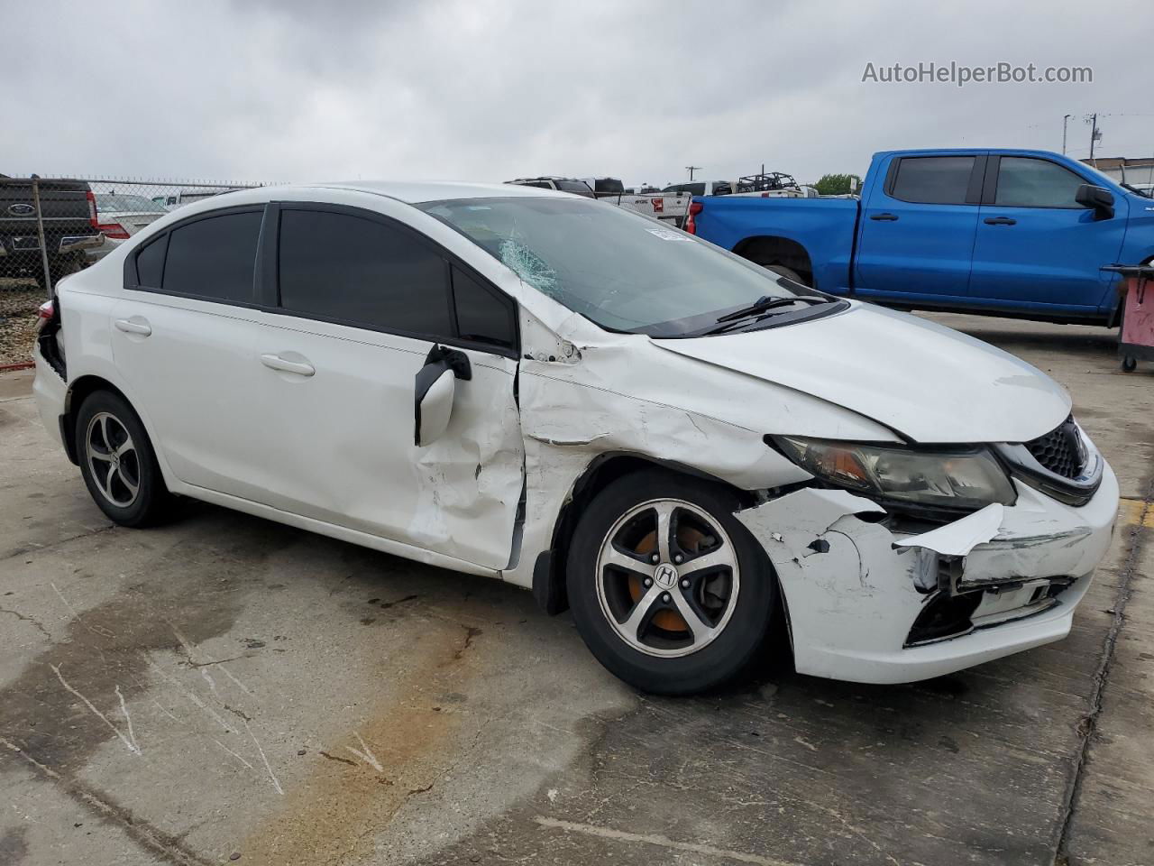 2015 Honda Civic Se White vin: 19XFB2F74FE118587