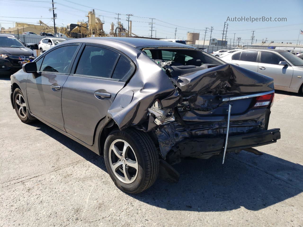 2015 Honda Civic Se Gray vin: 19XFB2F75FE119635