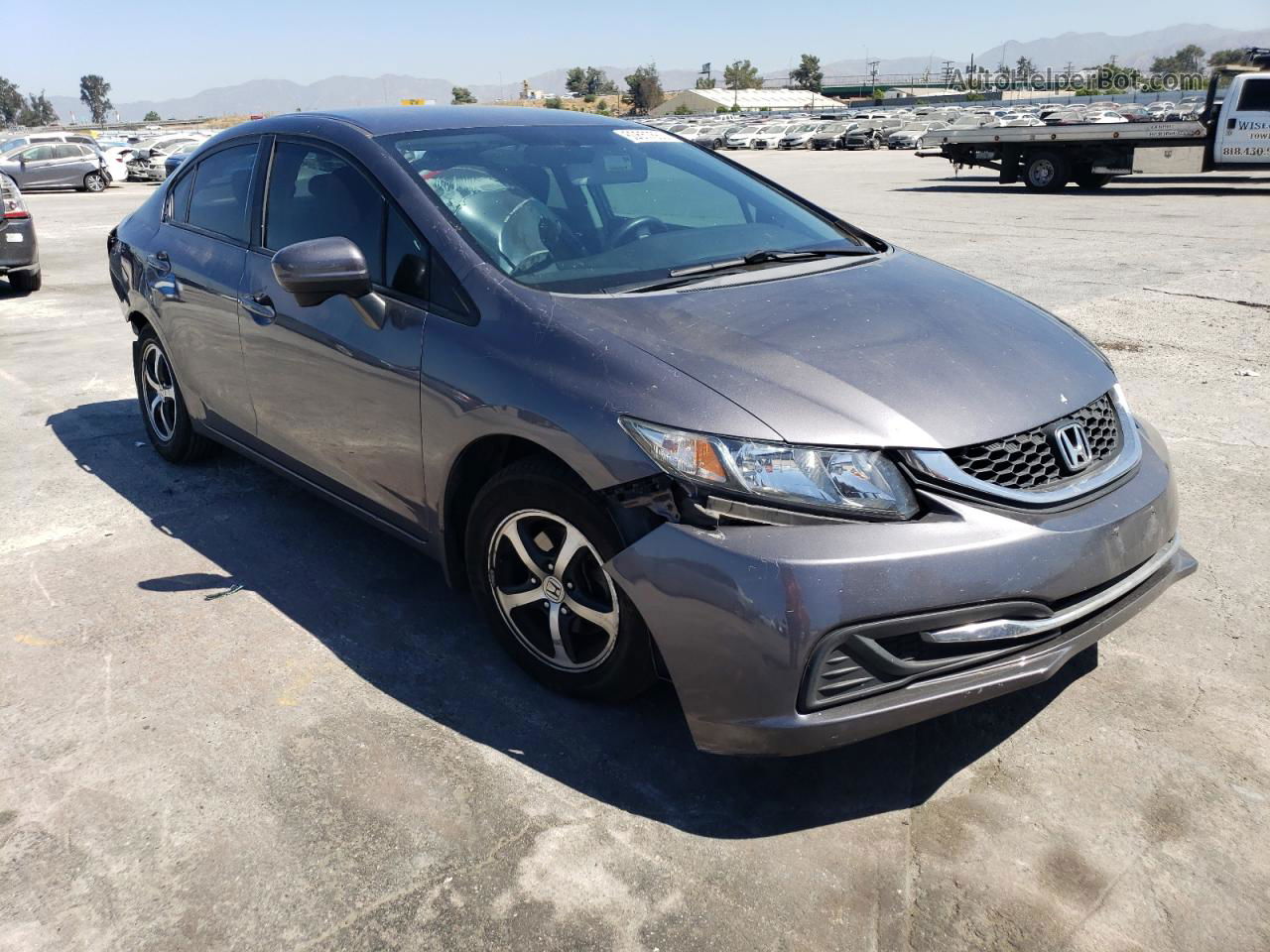 2015 Honda Civic Se Gray vin: 19XFB2F75FE119635