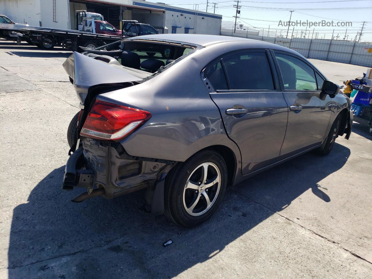 2015 Honda Civic Se Gray vin: 19XFB2F75FE119635