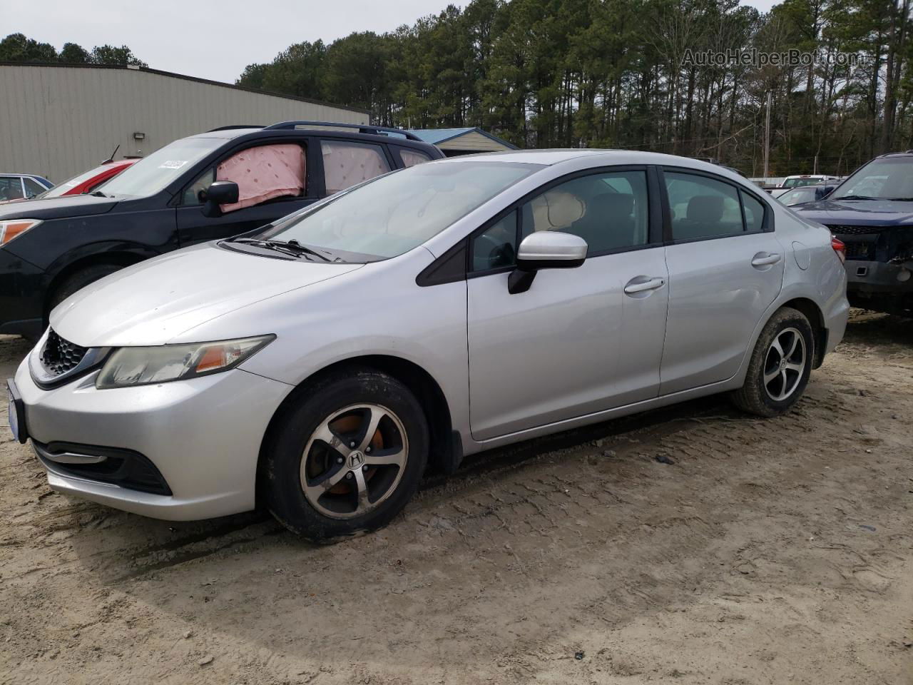 2015 Honda Civic Se Silver vin: 19XFB2F75FE702447