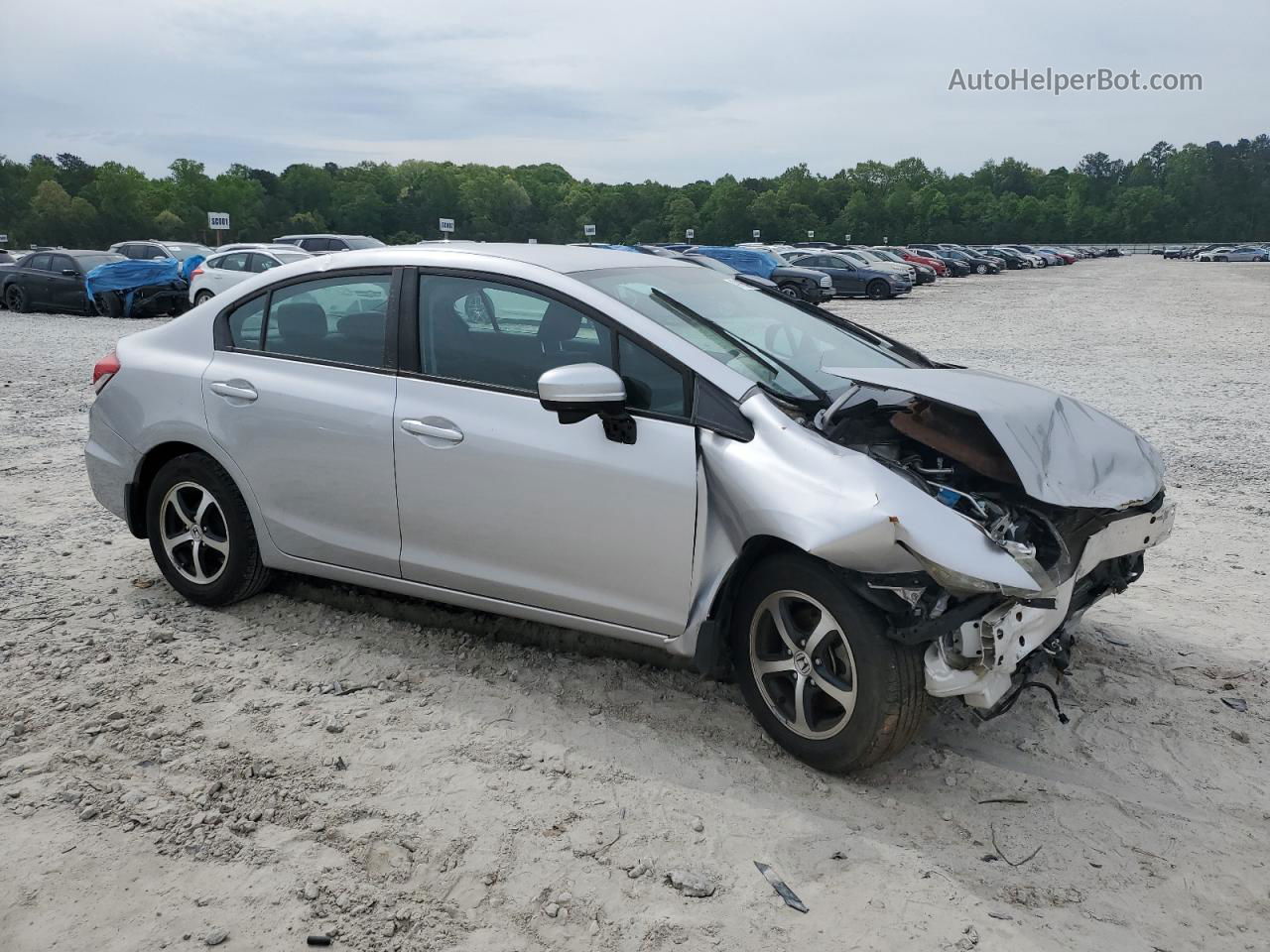 2015 Honda Civic Se Silver vin: 19XFB2F76FE027305