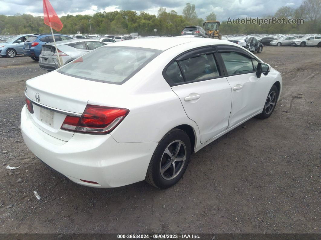 2015 Honda Civic Sedan Se White vin: 19XFB2F79FE235453