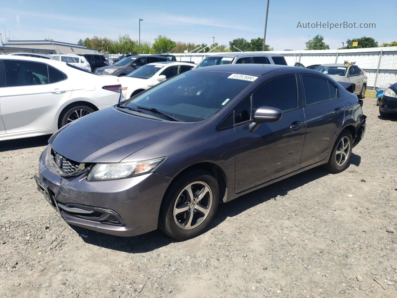 2015 Honda Civic Se Gray vin: 19XFB2F79FE263978