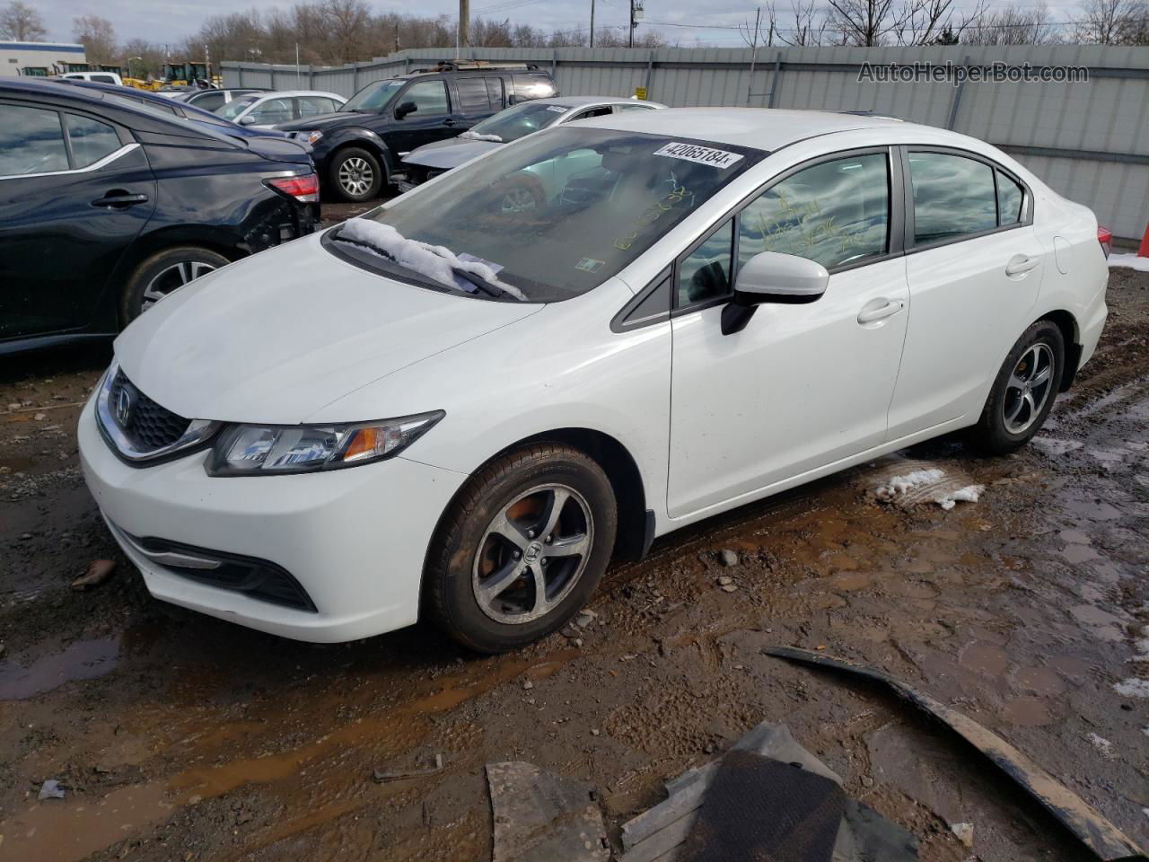 2015 Honda Civic Se White vin: 19XFB2F79FE297239