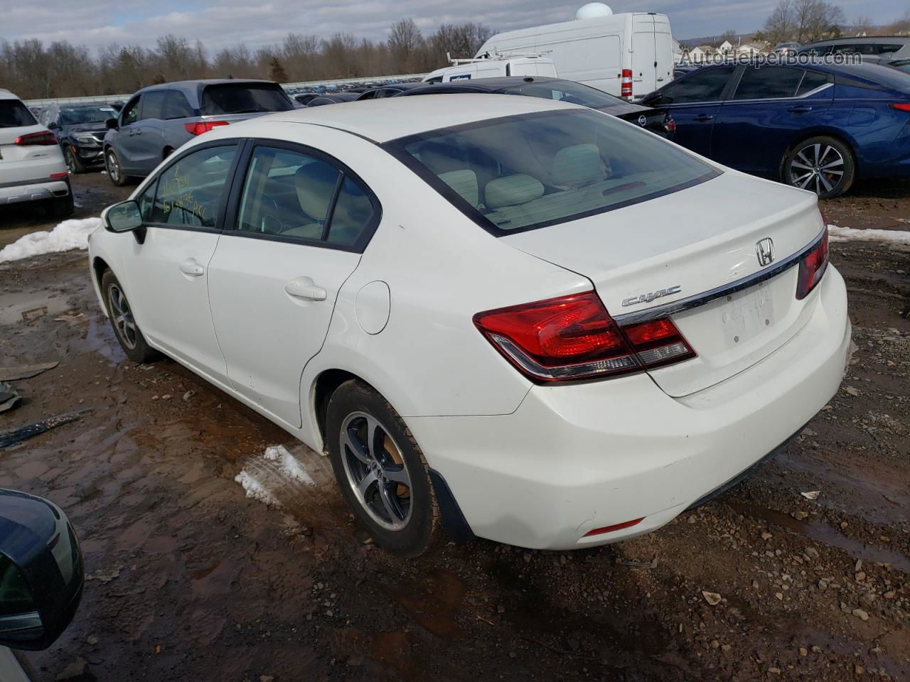 2015 Honda Civic Se White vin: 19XFB2F79FE297239