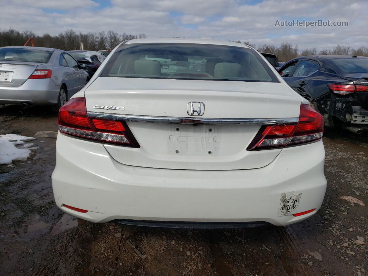 2015 Honda Civic Se White vin: 19XFB2F79FE297239