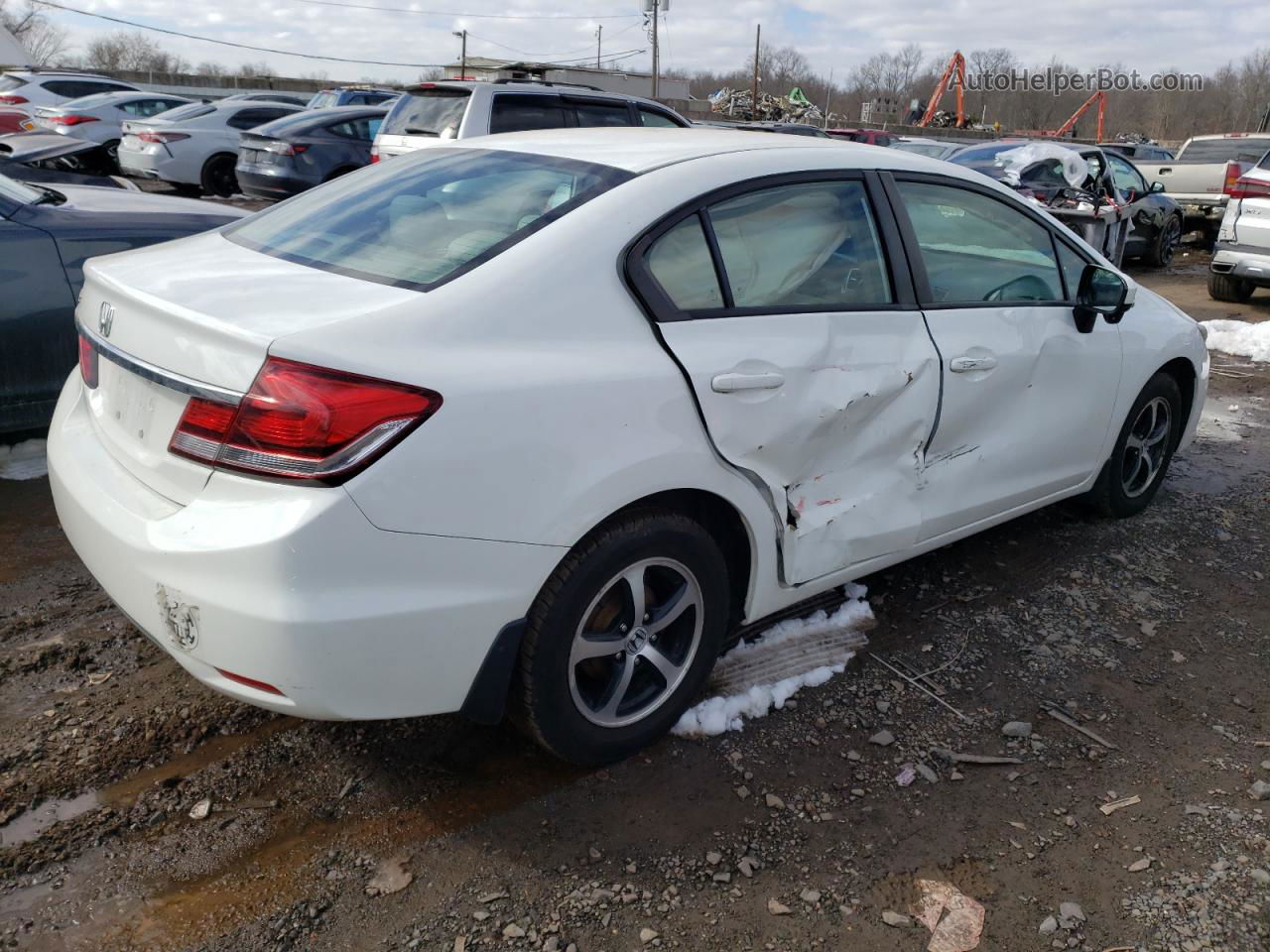 2015 Honda Civic Se White vin: 19XFB2F79FE297239