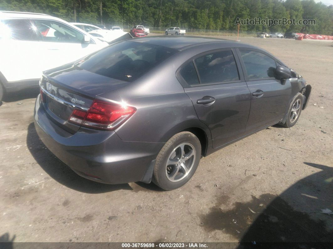 2015 Honda Civic Se Gray vin: 19XFB2F7XFE007509