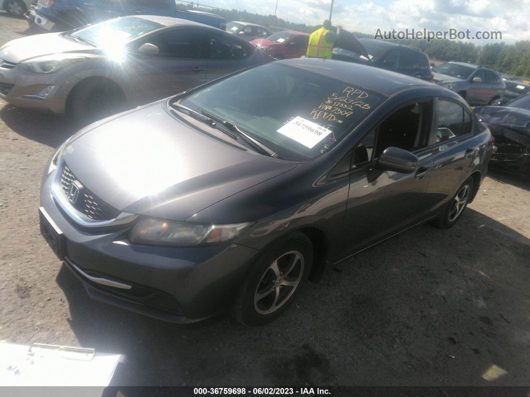 2015 Honda Civic Se Gray vin: 19XFB2F7XFE007509