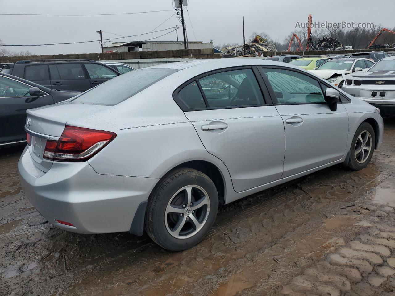 2015 Honda Civic Se Silver vin: 19XFB2F7XFE700435