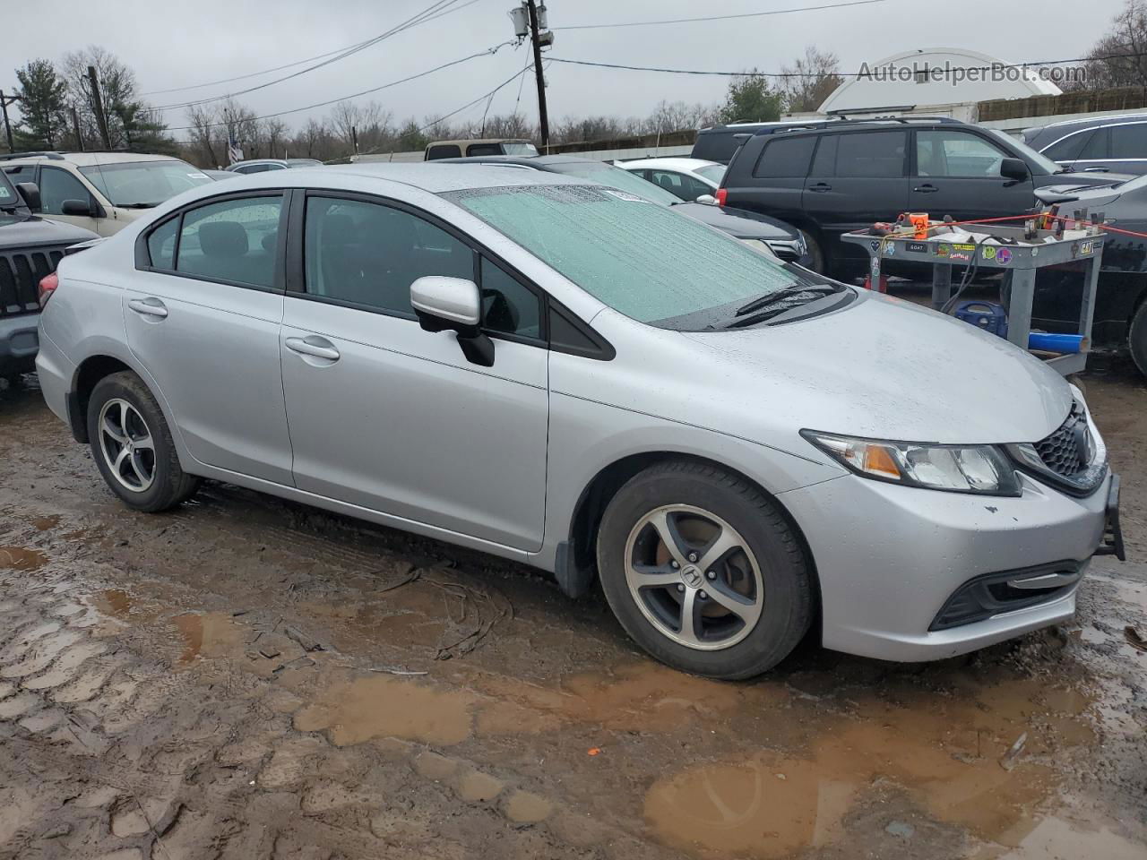 2015 Honda Civic Se Silver vin: 19XFB2F7XFE700435