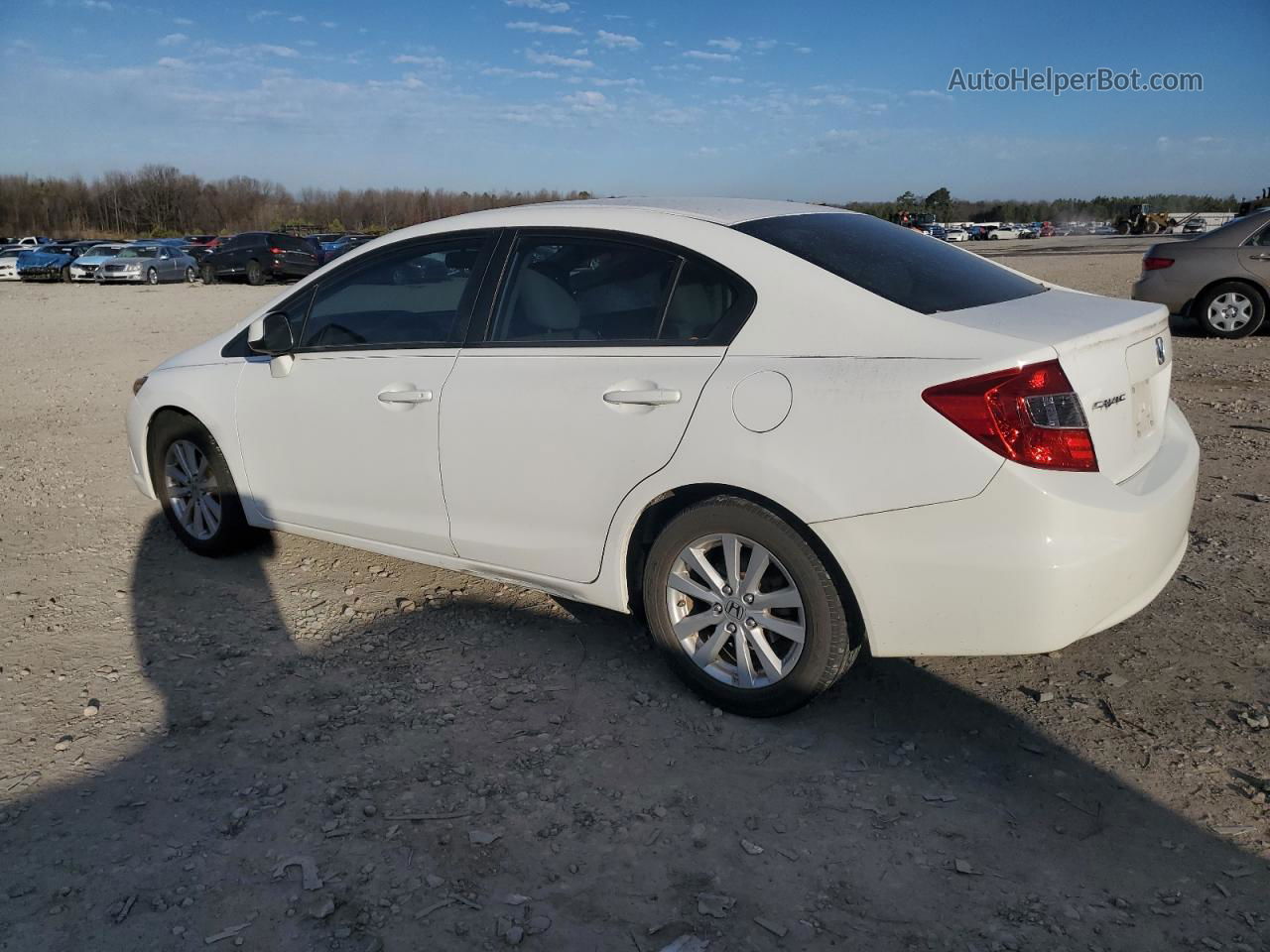 2012 Honda Civic Ex Белый vin: 19XFB2F80CE081297