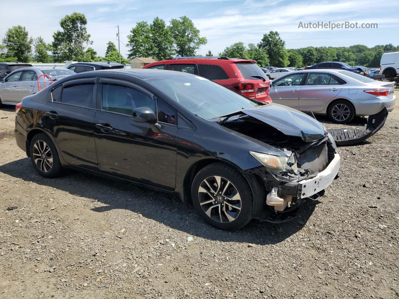 2013 Honda Civic Ex Black vin: 19XFB2F80DE228879