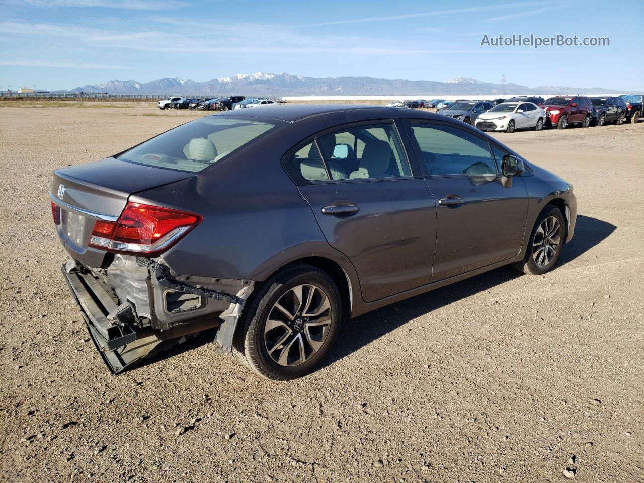 2013 Honda Civic Ex Brown vin: 19XFB2F80DE286877