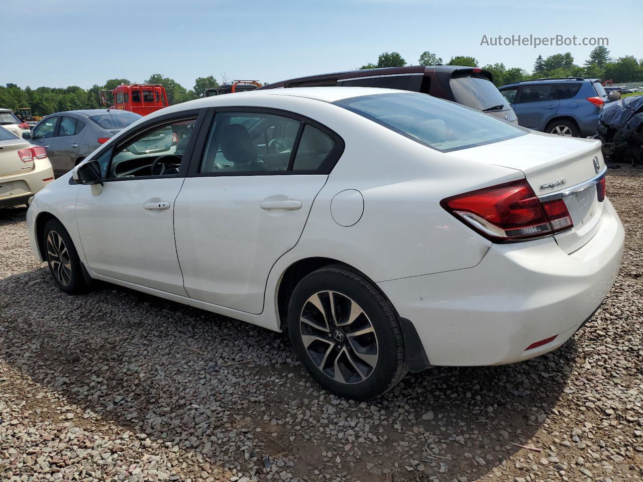 2014 Honda Civic Ex White vin: 19XFB2F80EE077107