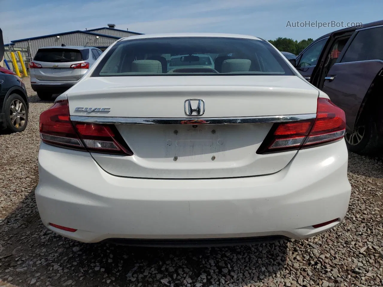 2014 Honda Civic Ex White vin: 19XFB2F80EE077107