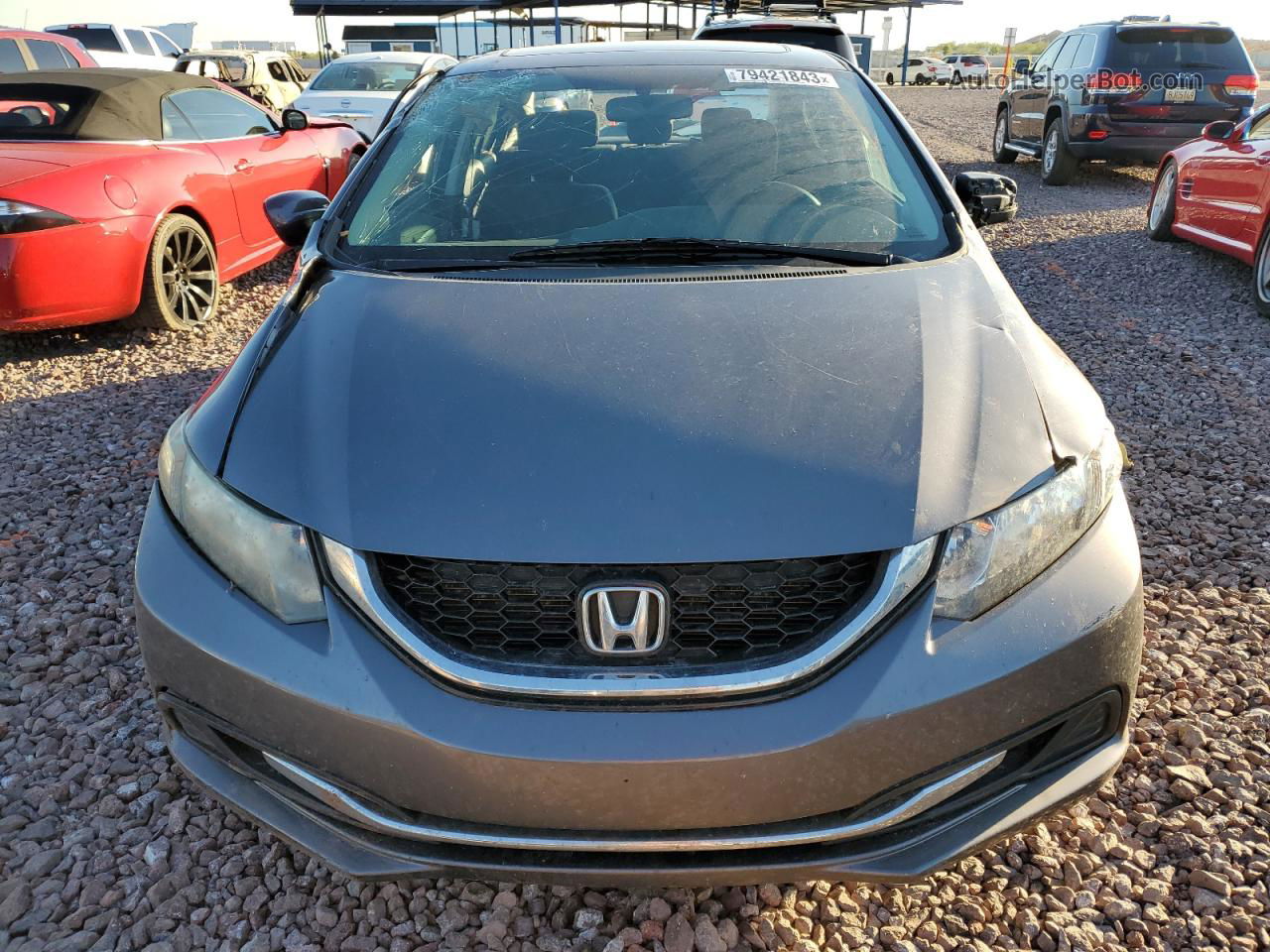 2014 Honda Civic Ex Gray vin: 19XFB2F80EE273192