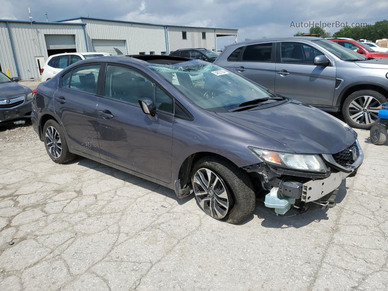 2015 Honda Civic Ex Gray vin: 19XFB2F80FE218680