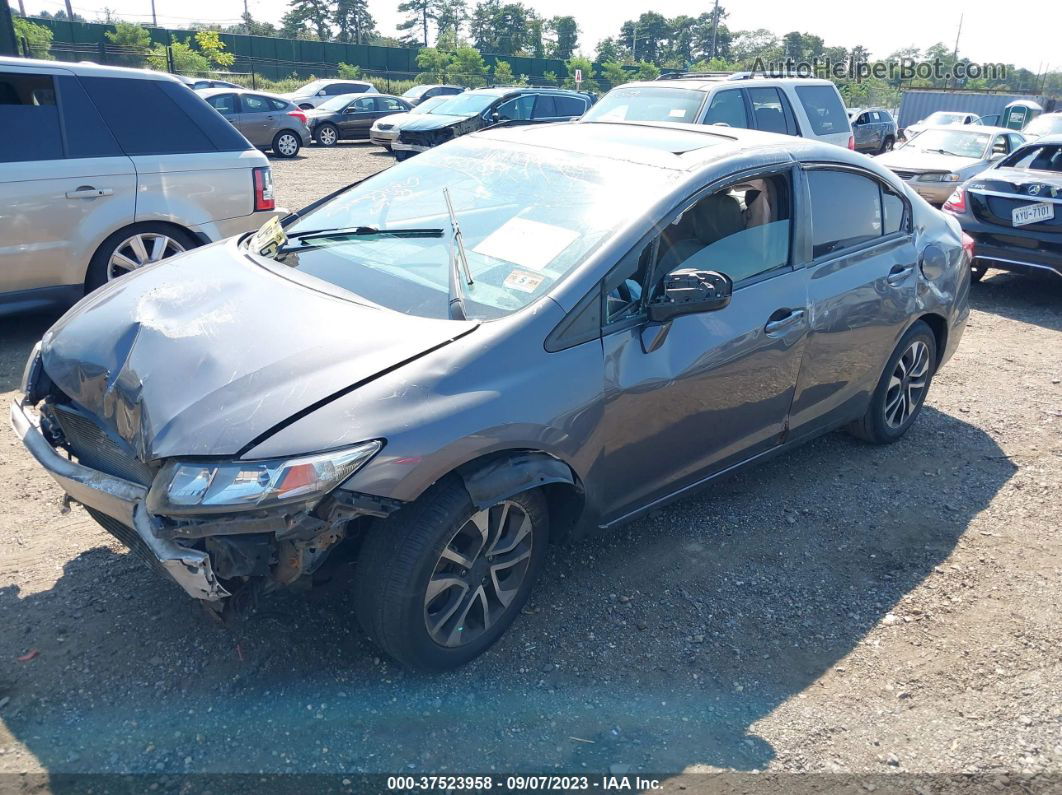 2015 Honda Civic Sedan Ex Gray vin: 19XFB2F80FE223040