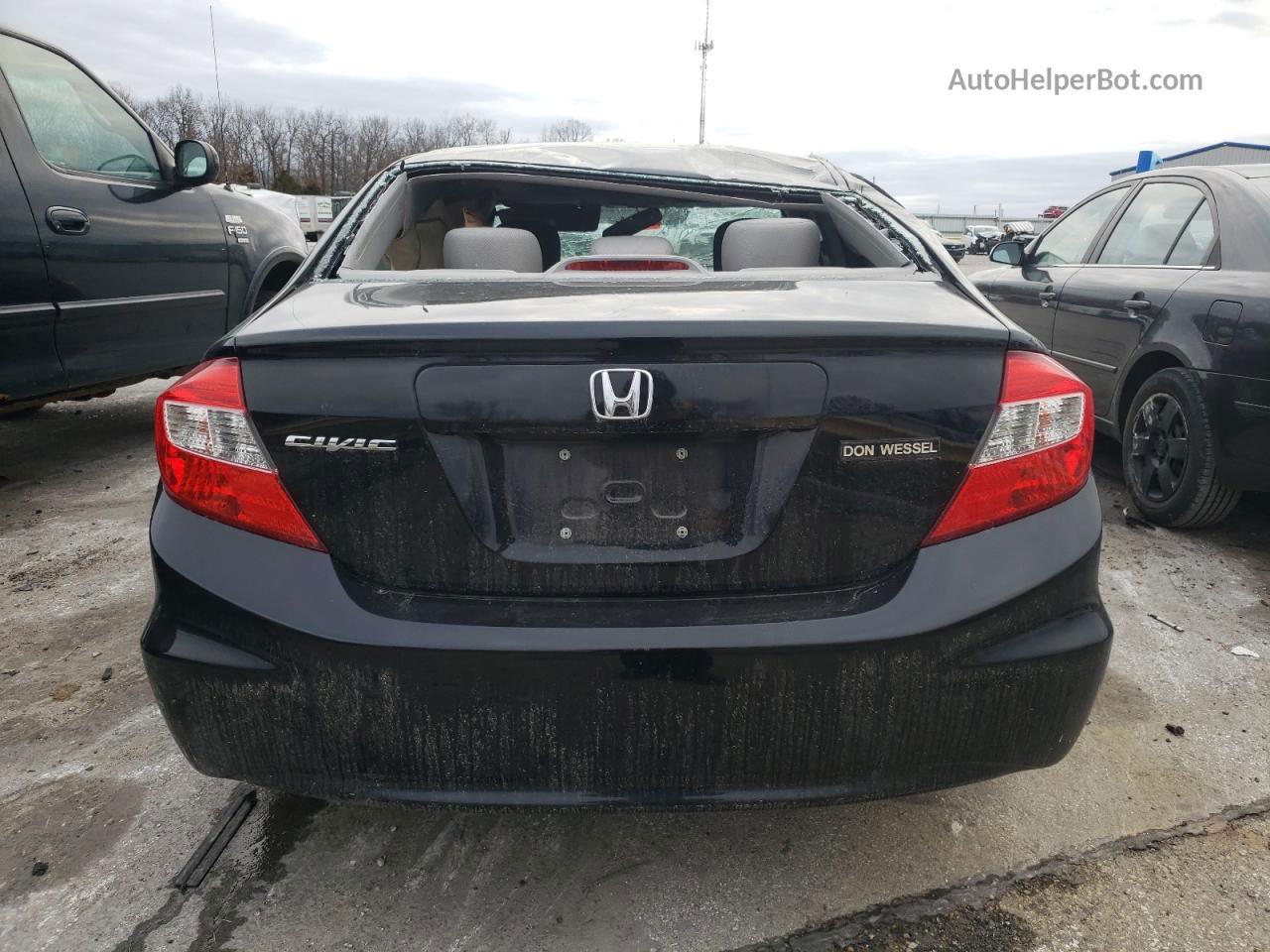 2012 Honda Civic Ex Black vin: 19XFB2F81CE009766