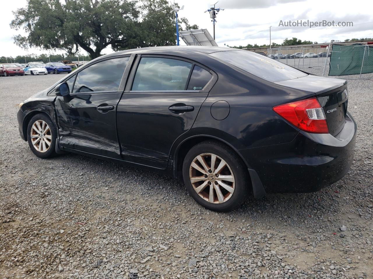 2012 Honda Civic Ex Black vin: 19XFB2F81CE024574