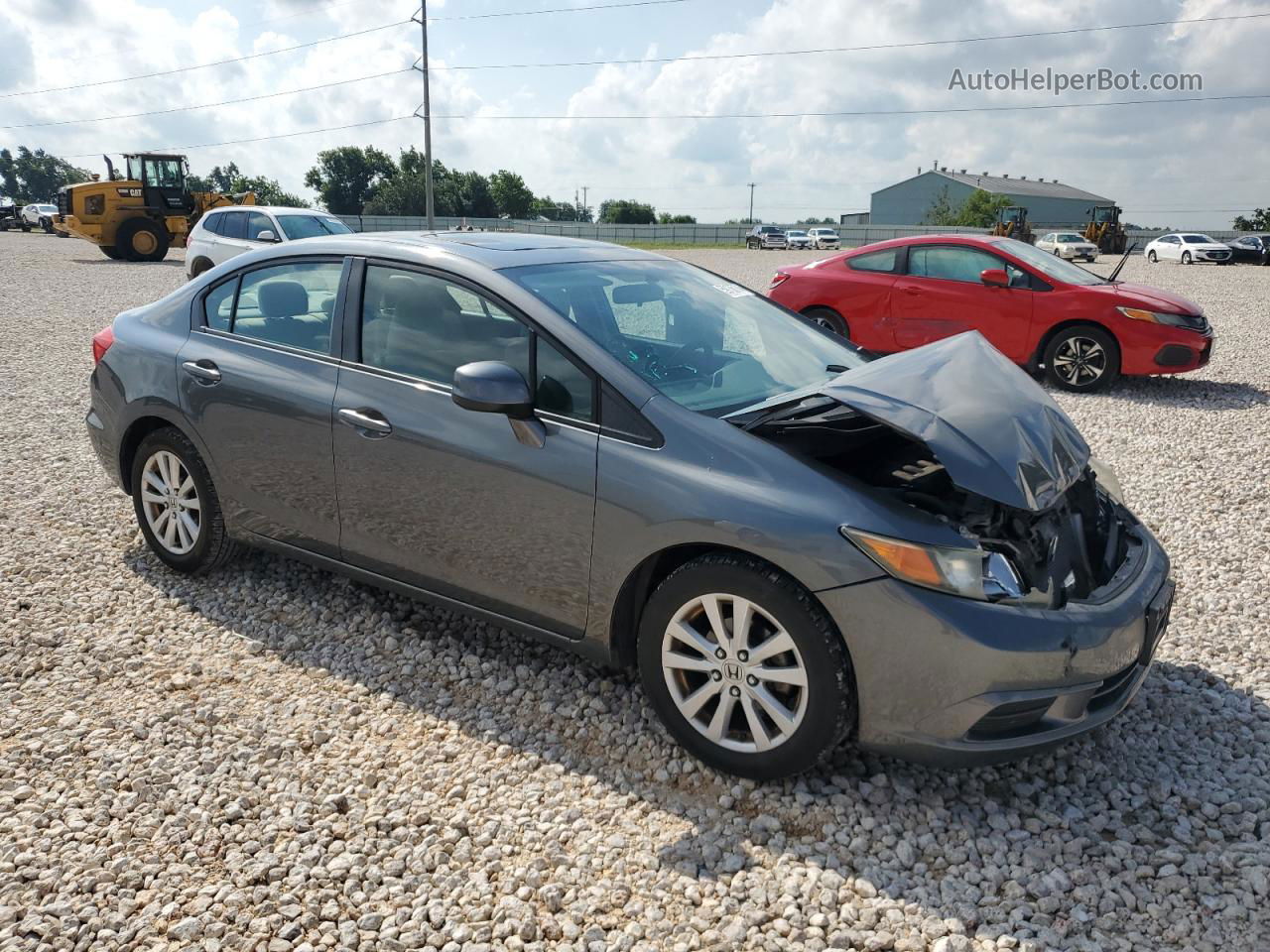 2012 Honda Civic Ex Gray vin: 19XFB2F81CE073189