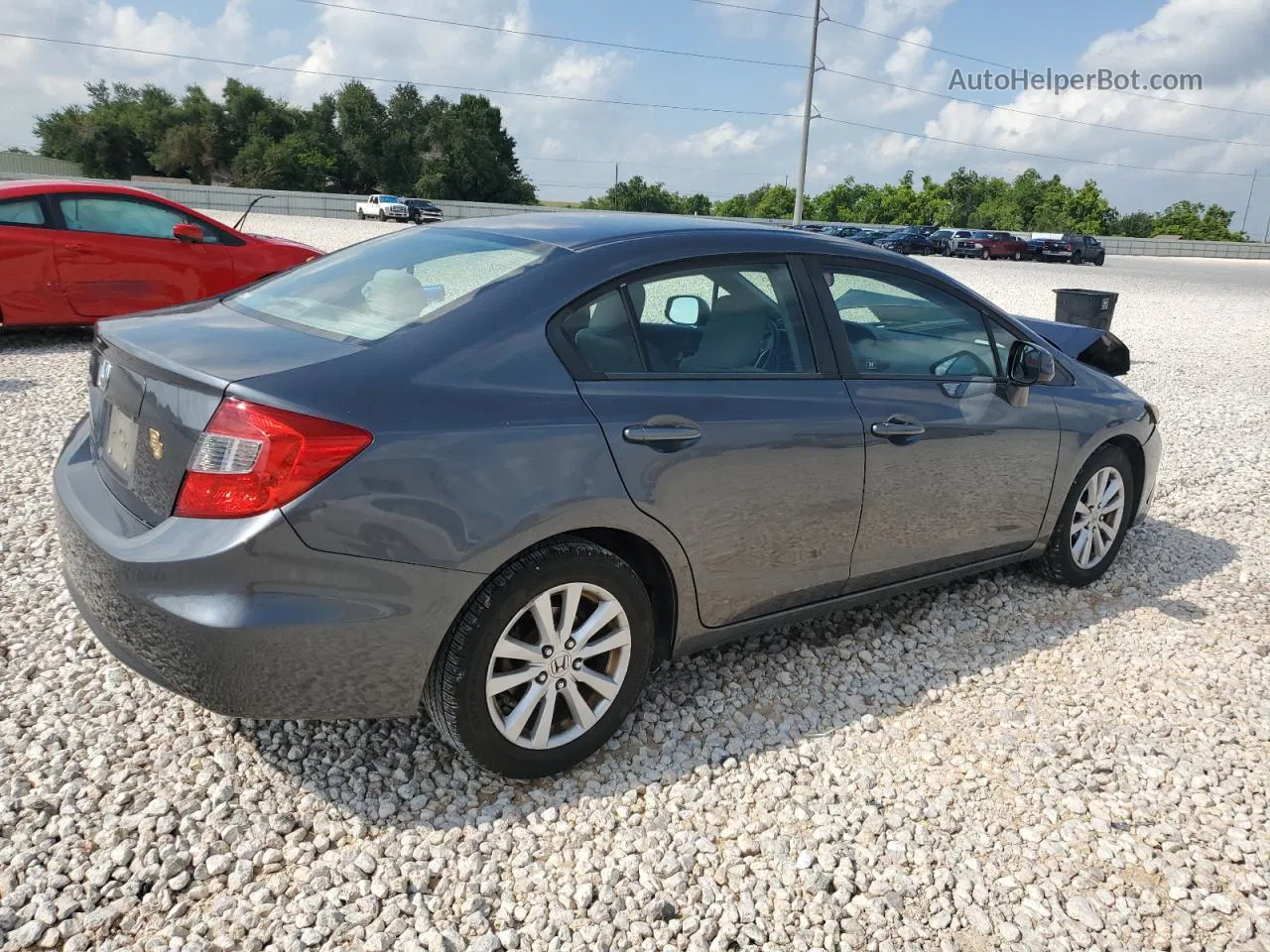 2012 Honda Civic Ex Серый vin: 19XFB2F81CE073189