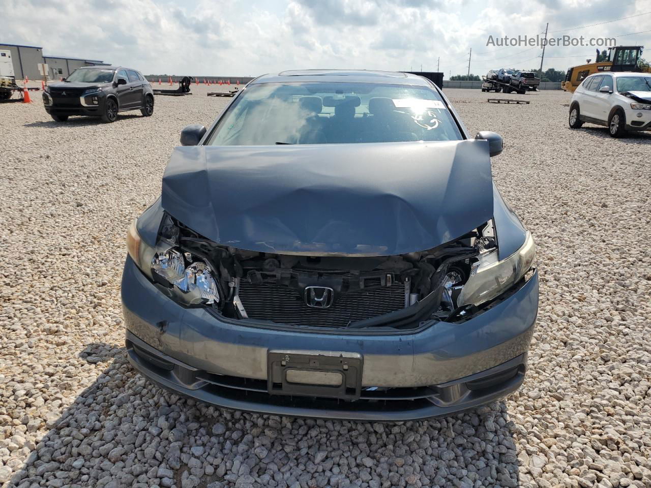 2012 Honda Civic Ex Серый vin: 19XFB2F81CE073189