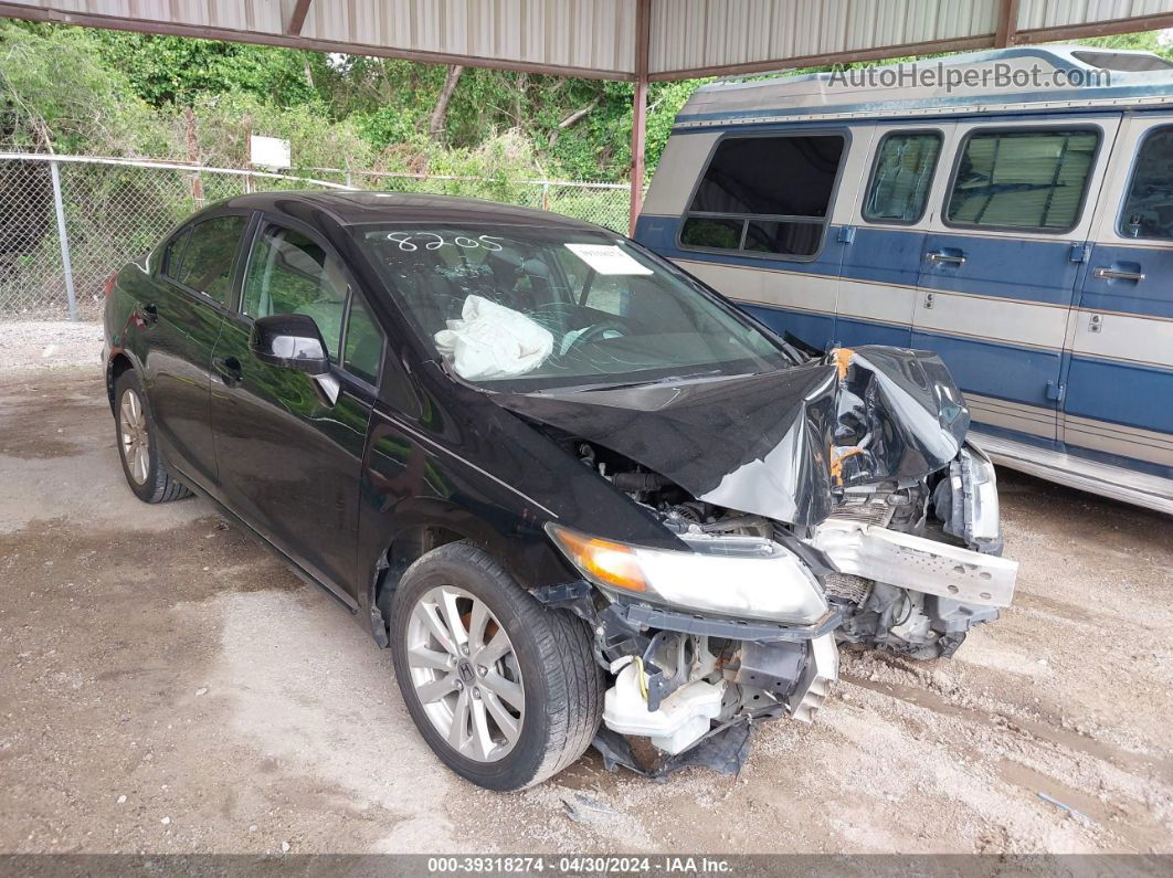 2012 Honda Civic Ex Black vin: 19XFB2F81CE109107