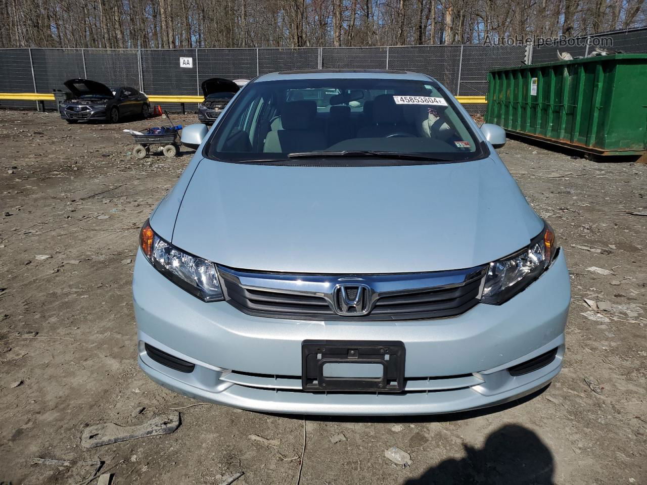 2012 Honda Civic Ex Blue vin: 19XFB2F81CE335860