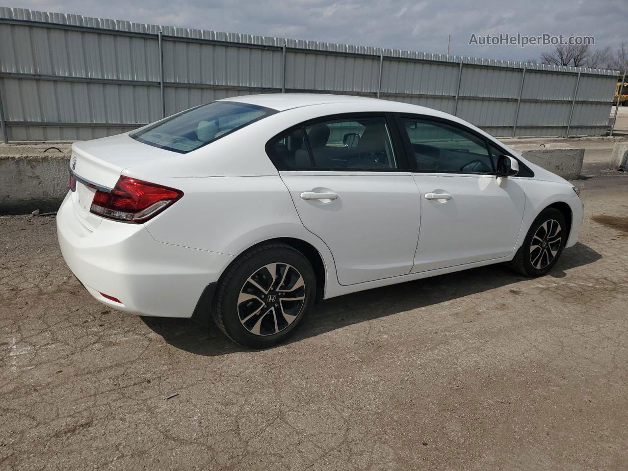 2013 Honda Civic Ex White vin: 19XFB2F81DE078880