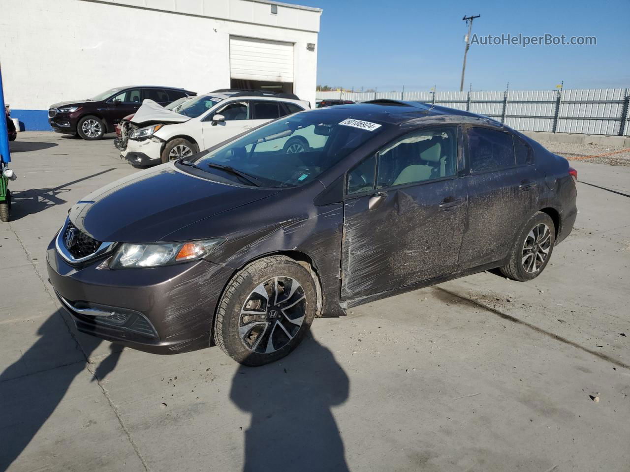 2013 Honda Civic Ex Желто-коричневый vin: 19XFB2F81DE218524