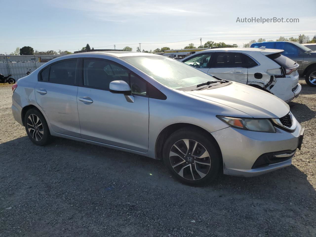 2013 Honda Civic Ex Silver vin: 19XFB2F81DE279792