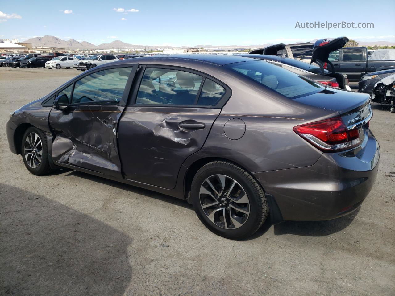 2013 Honda Civic Ex Brown vin: 19XFB2F81DE289254