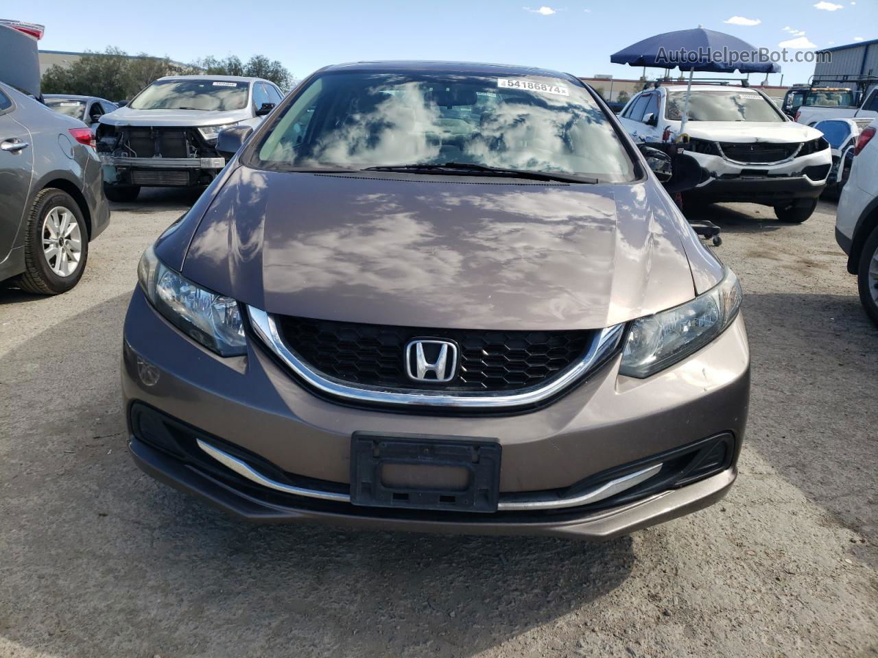 2013 Honda Civic Ex Brown vin: 19XFB2F81DE289254