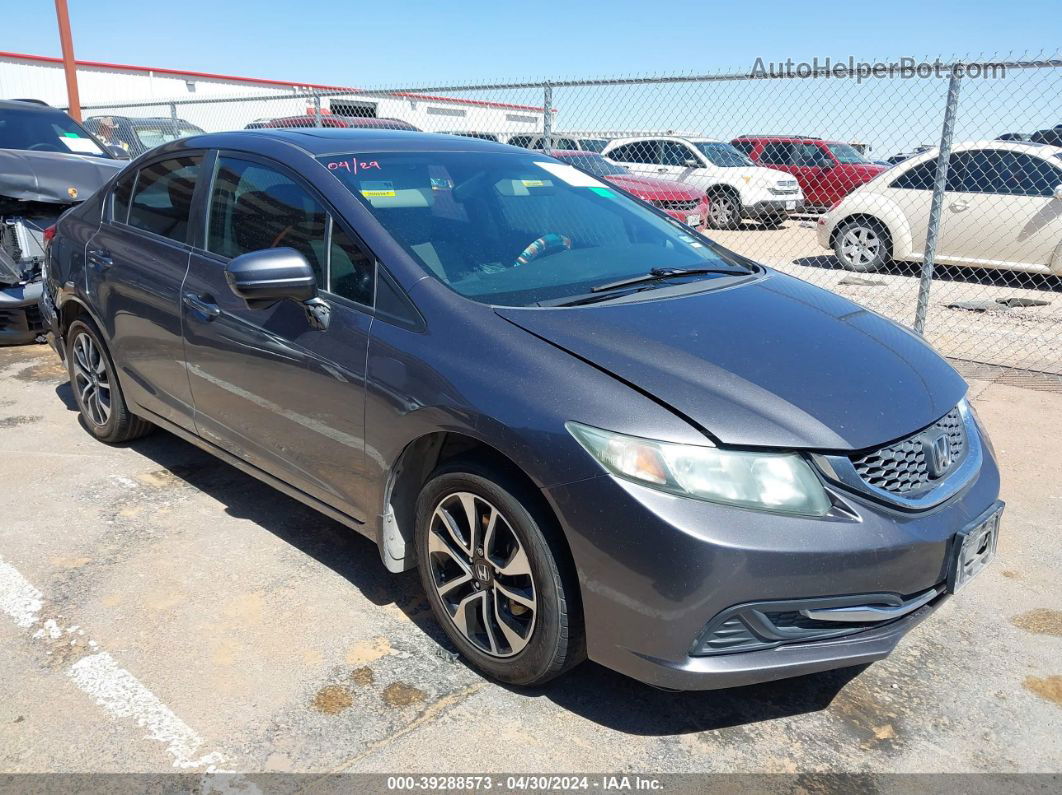 2014 Honda Civic Ex Gray vin: 19XFB2F81EE014744