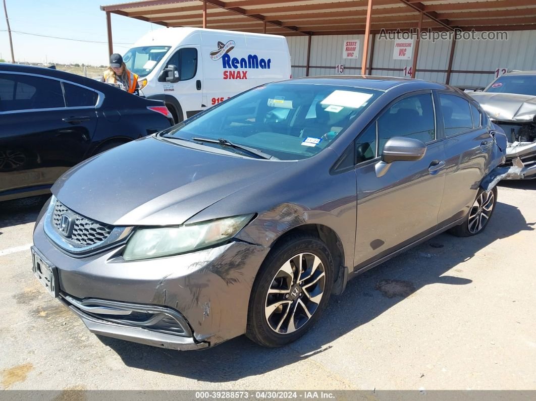 2014 Honda Civic Ex Gray vin: 19XFB2F81EE014744