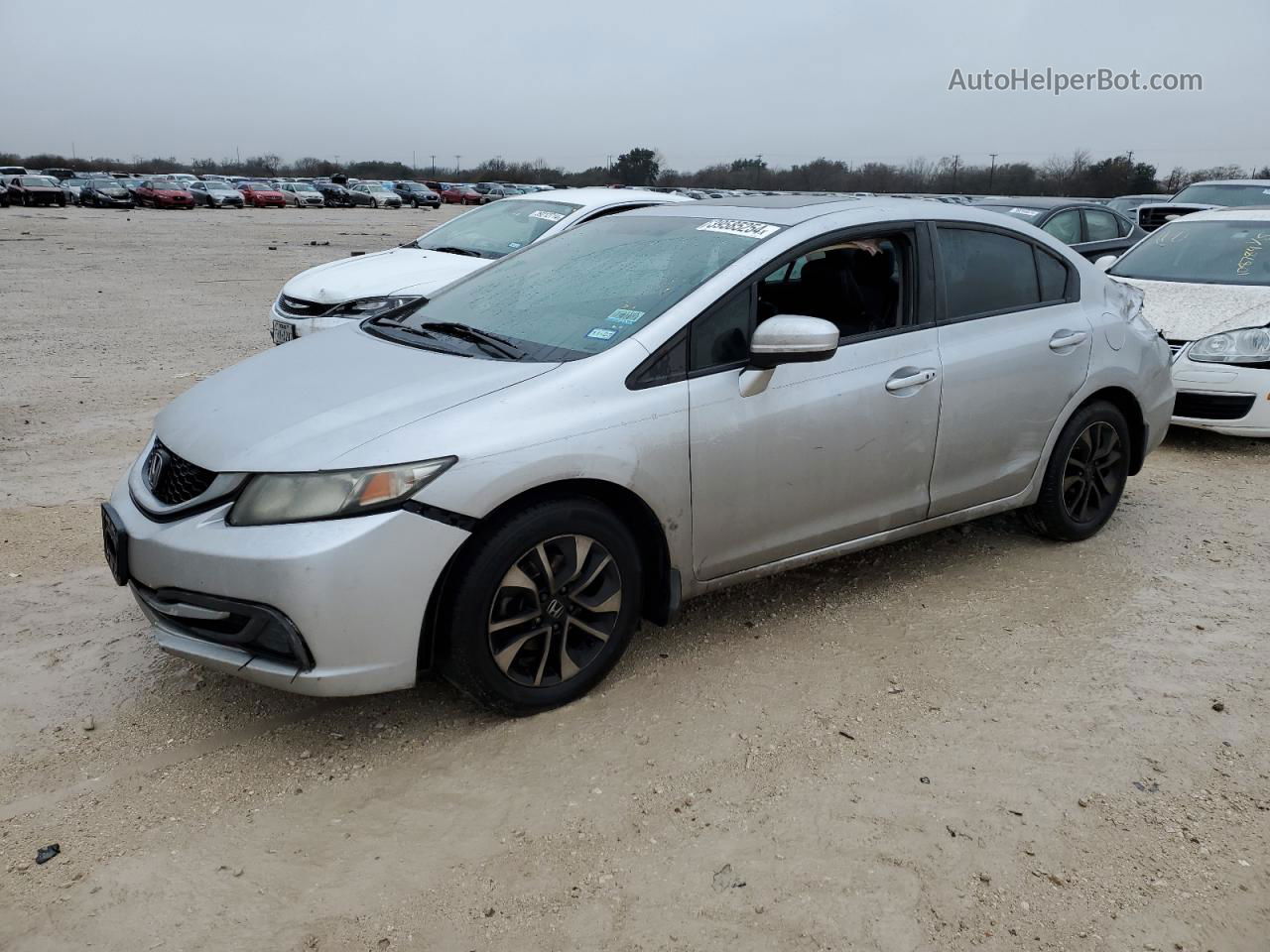 2014 Honda Civic Ex Silver vin: 19XFB2F81EE067489