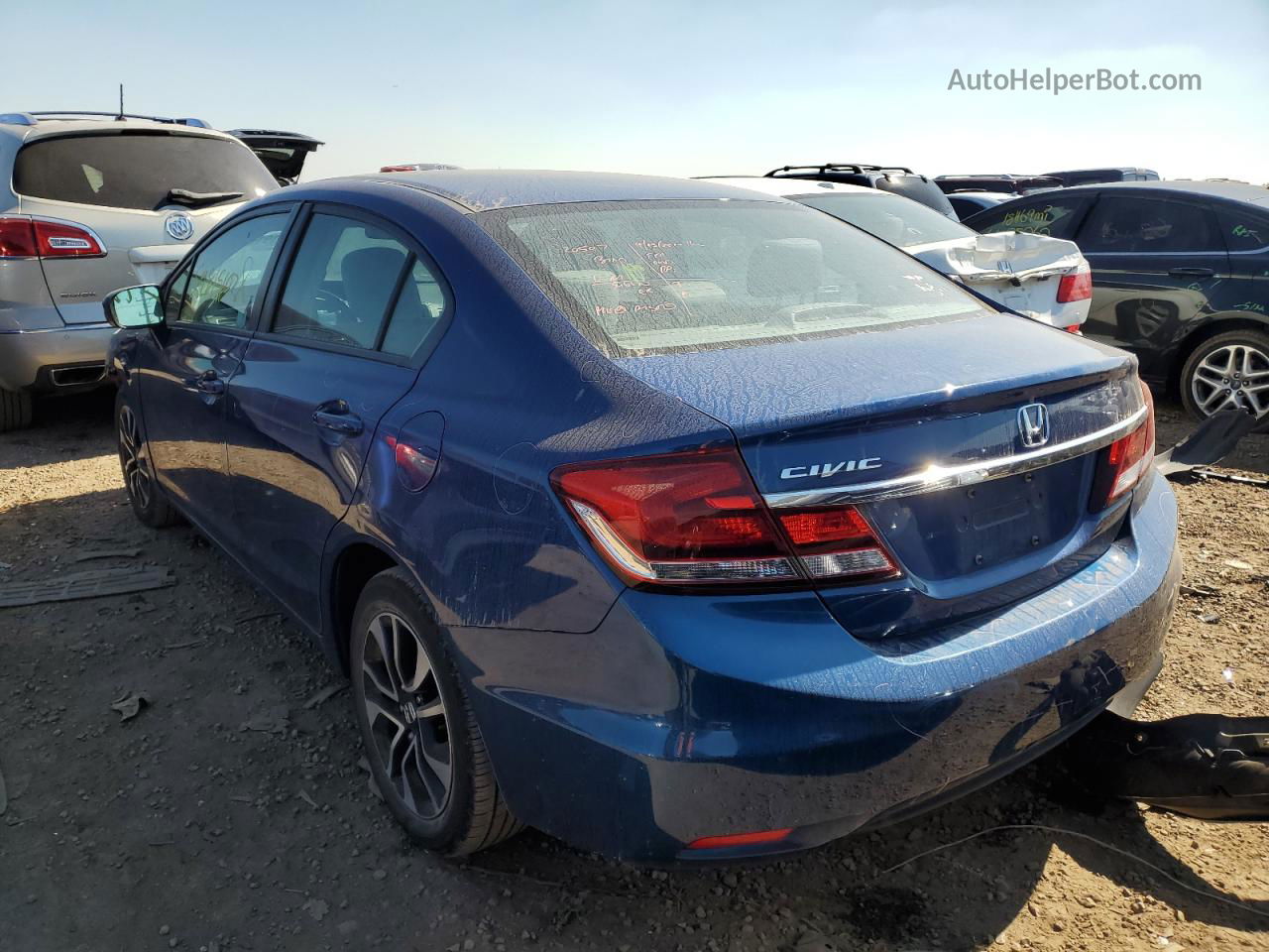 2015 Honda Civic Ex Синий vin: 19XFB2F81FE019914